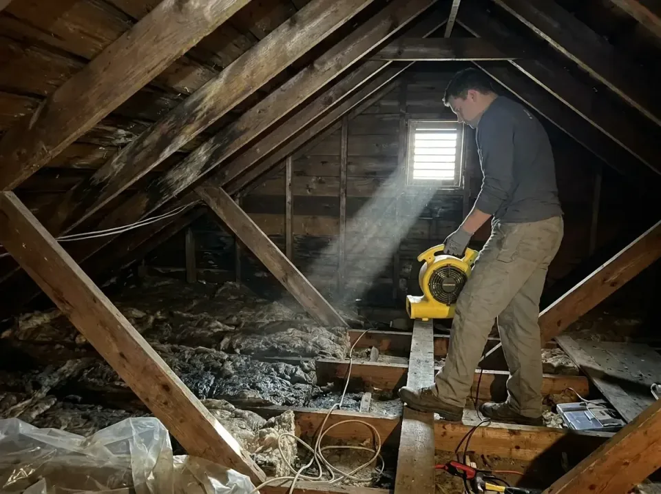 attic-water-damage-drying-proc-007 — frequently asked questions, Emergency Water Extraction & 24/7 Flood Response in Boiling…